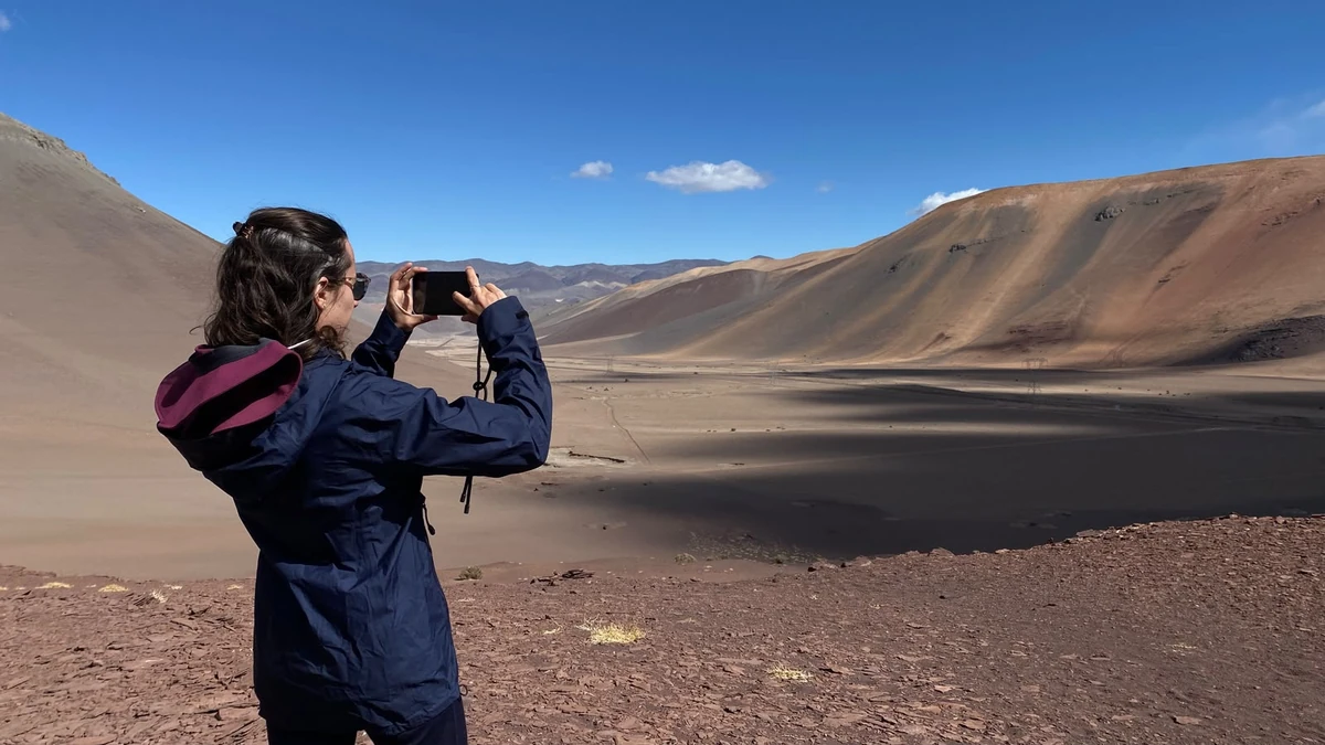 Caída de agua en una quebrada del interior de Atacama